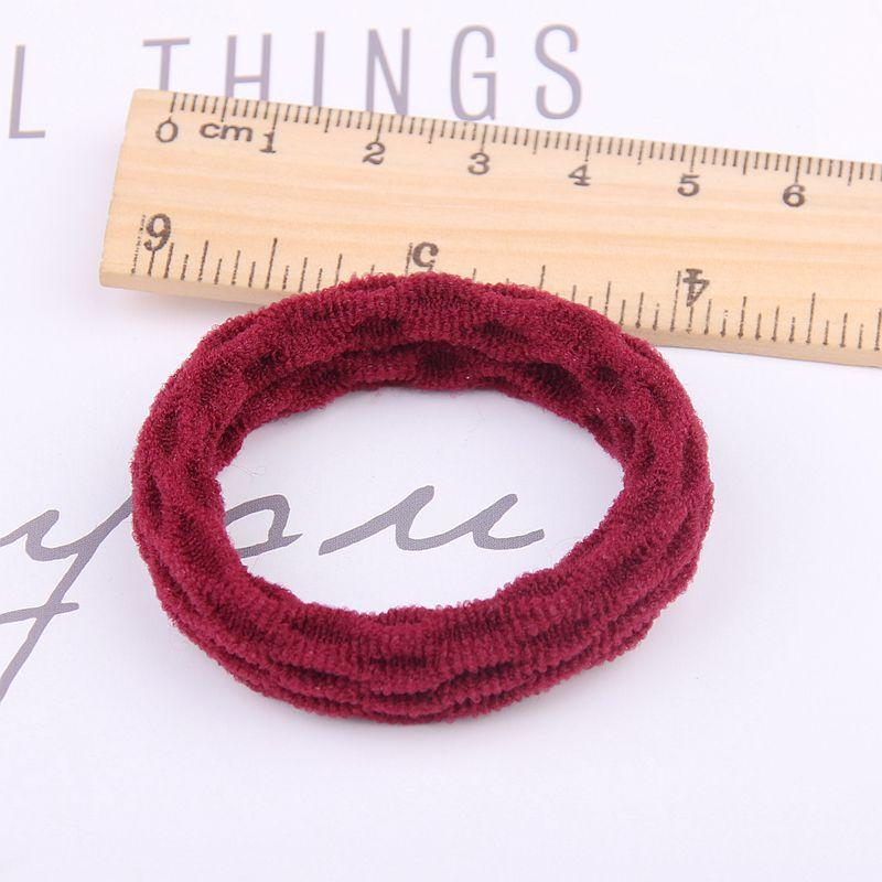 Thick high elastic basic hair band Korean style simple hair tie towel ring head rope women's seamless non-hurt hair rubber band thumbnail 4