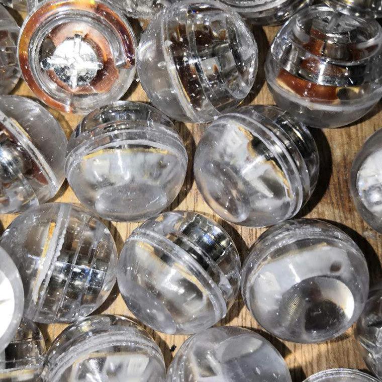 Vibration flash ball waterproof ball electronic luminous movement toy accessories red and blue double light vibration hair