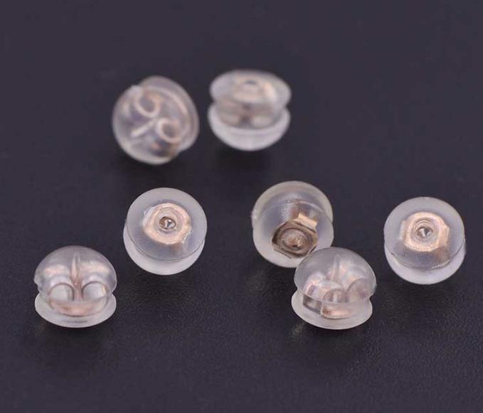 316 Stainless Steel Plated Rose Gold/Butterfly Metal Ear Plug Built-in Butterfly Metal Ear Plug/Rose Gold