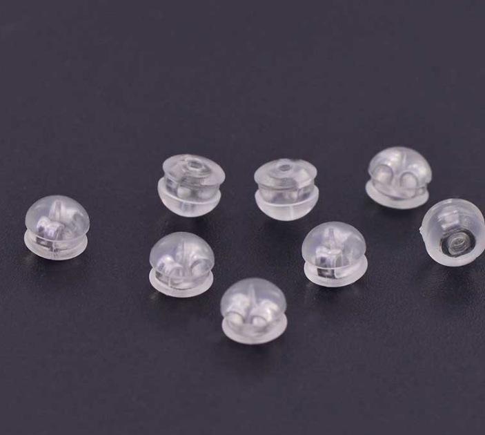 316 stainless steel natural color/butterfly metal ear plug/built-in butterfly metal ear plug