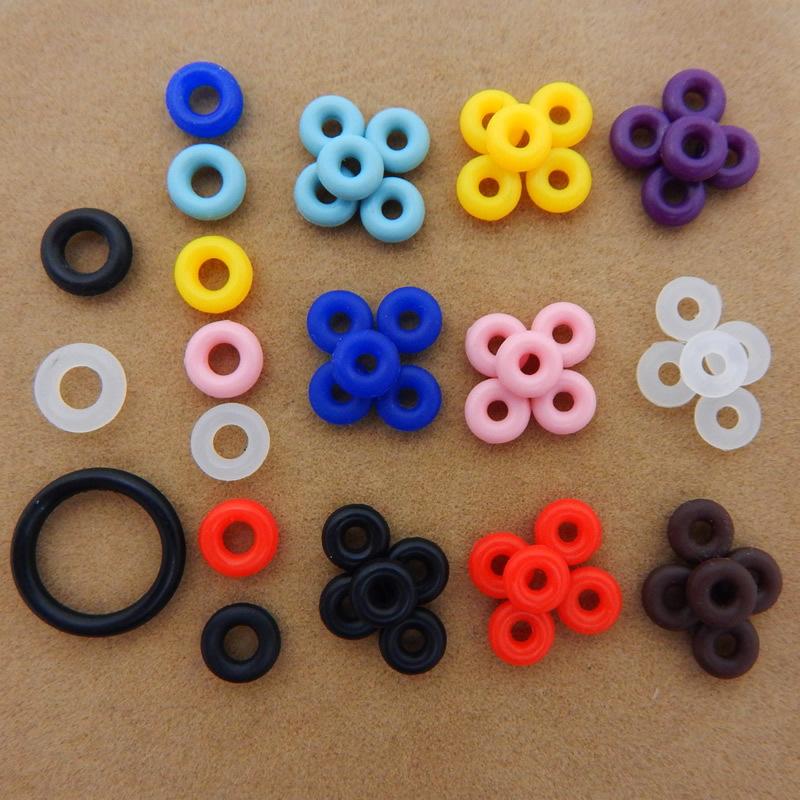Rubber ring positioning ring spacer ring rubber ring leather rope bracelet with fixed ring circular positioning ring wholesale