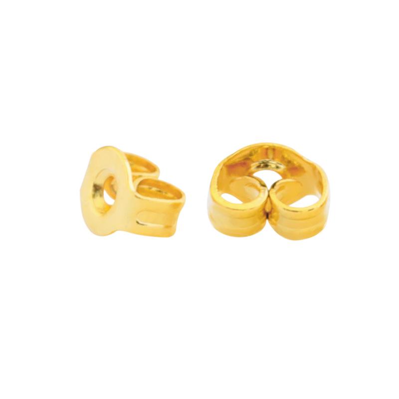 New stainless steel butterfly ear plug 3.2*4.3mm/Gold
