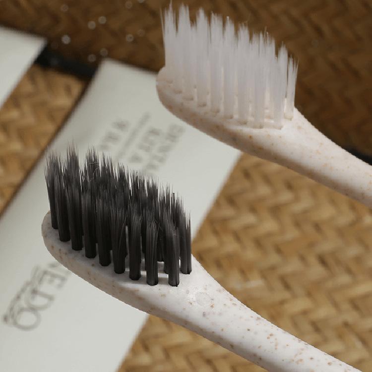 Hotel Disposable Toiletries, Guesthouse Soft-Bristle Toothbrushes, Biodegradable Eco-Friendly Dental Products, Wholesale Custom-Made Straw Toothbrushes thumbnail 3