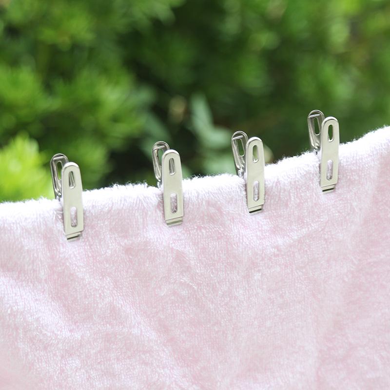 Guangkai Drying Stainless Steel small size Flat Mouth Windproof Socks Drying Underwear Underwear Clothes Love Clip Dressing Clip