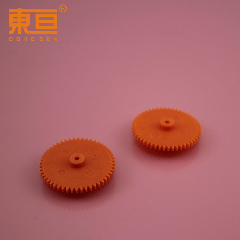 502A Soft Orange Red Soft Rubber Single-Layer Gear Tooth Piece Easy-To-Install Version Toy Accessories Tightly Fitted with 2mm Shaft