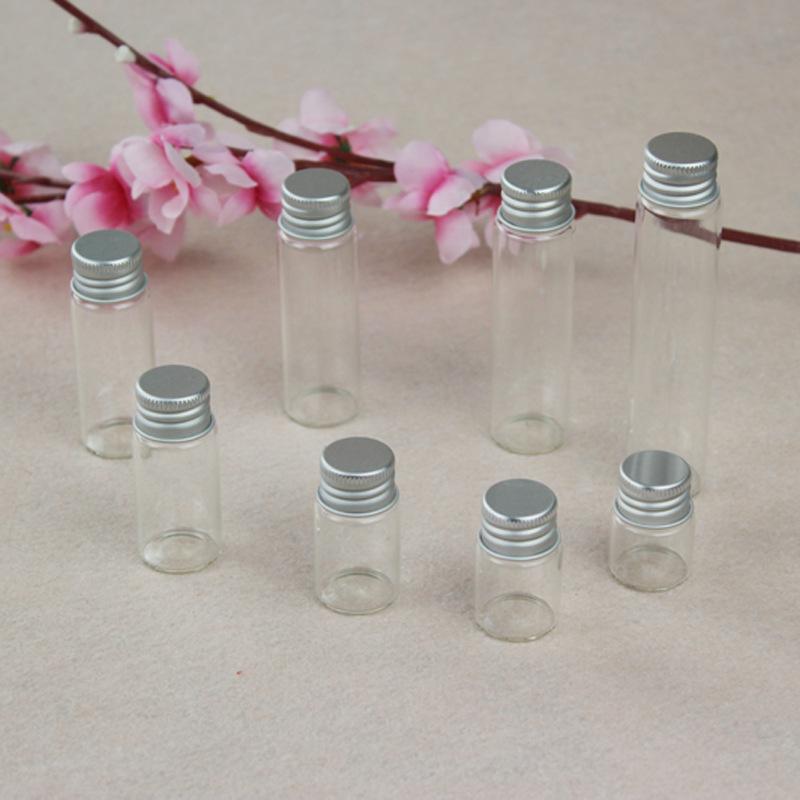 Supply 22 diameter 5ml aluminum cap glass bottle screw transparent drift bottle tube bottle sealed storage bottle medicine bottle