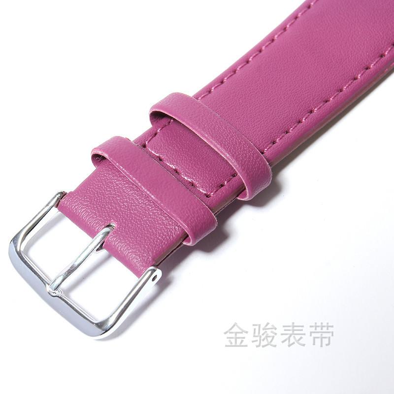 PU Imitation Leather Ultra-thin Watch Strap Multi-size Color Needle Plain Strap Unisex Leather in stock thumbnail 2