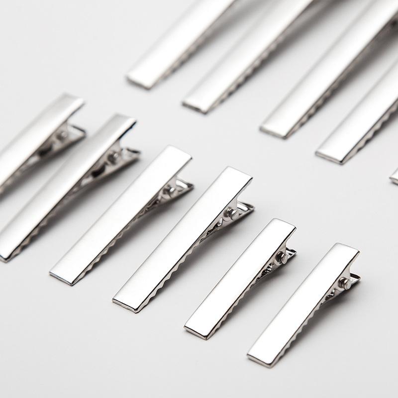 Duckbill Clip Hairpin Diy Bottom Clip Square Hairpin Bottom Embryo Handmade Material Side Clip Alligator Clip Metal Hairpin Accessories