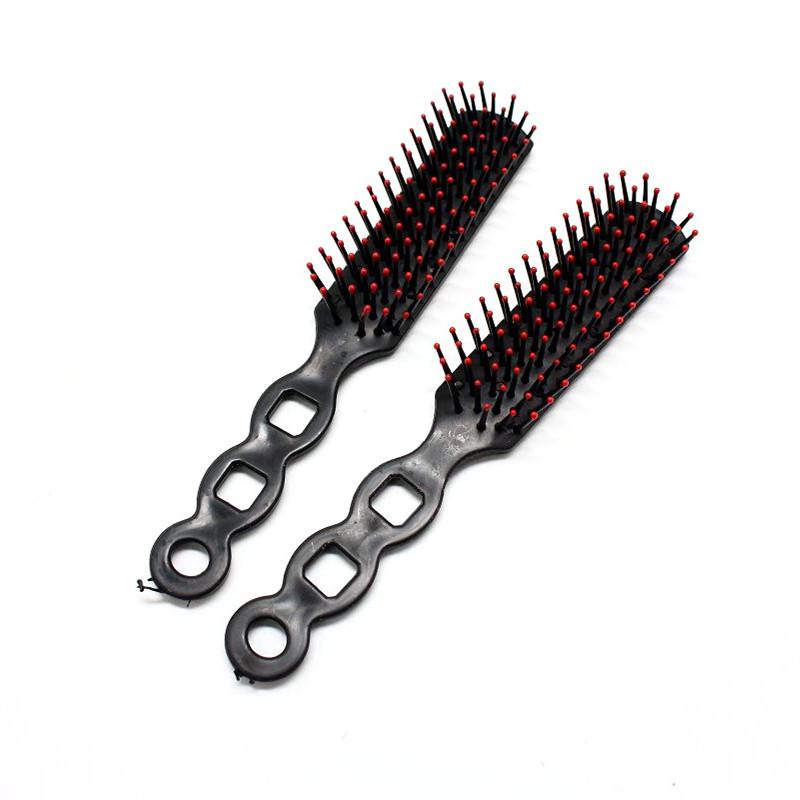 Factory wholesale curly hair styling comb hairdressing ribs comb heat resistant electrostatic massage comb splay comb