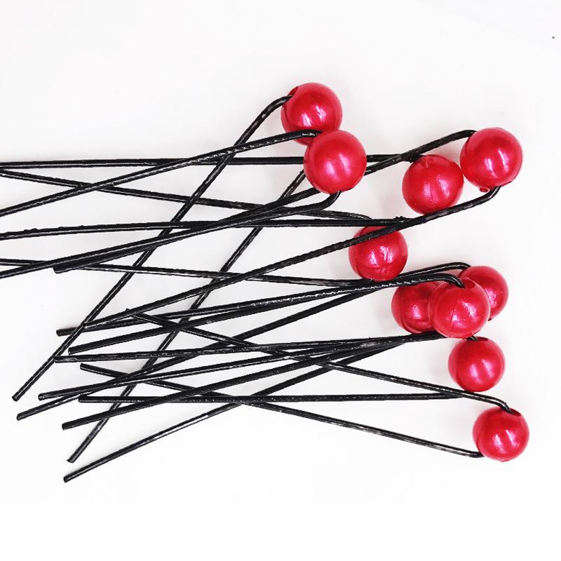 Best-Selling Bridal Imitation Pearl Plate Hair Fork U-Shaped Clip Simple Glossy Round Bead Hairpin Hairpin Headwear Wholesale