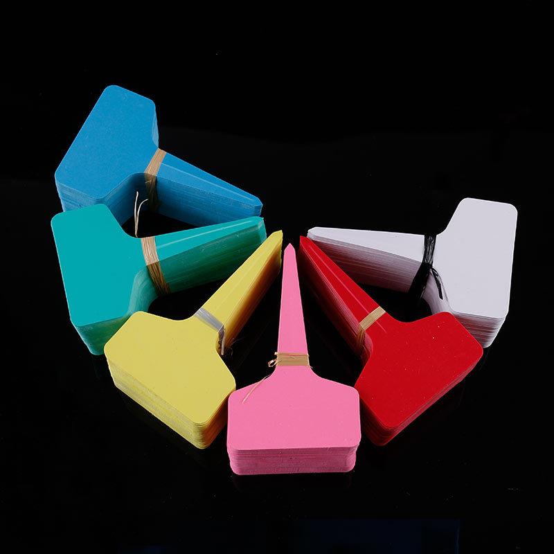 Pvc Waterproof Flower Tags Gardening Labels T-Shaped Flower Tags Ground Insert Labels Gardening 100 Pieces Per Bundle Discount Special Price