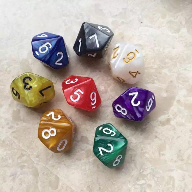 Chuanglai 0-9 Ten-Sided Digital Dice 10-Sided Dice Teaching Game Multi-Sided Board Game Accessories Amazon Cross-Border thumbnail 4