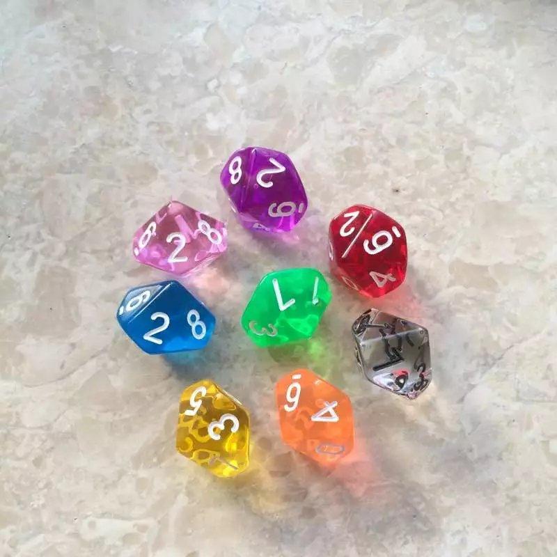Chuanglai 0-9 Ten-Sided Digital Dice 10-Sided Dice Teaching Game Multi-Sided Board Game Accessories Amazon Cross-Border thumbnail 5