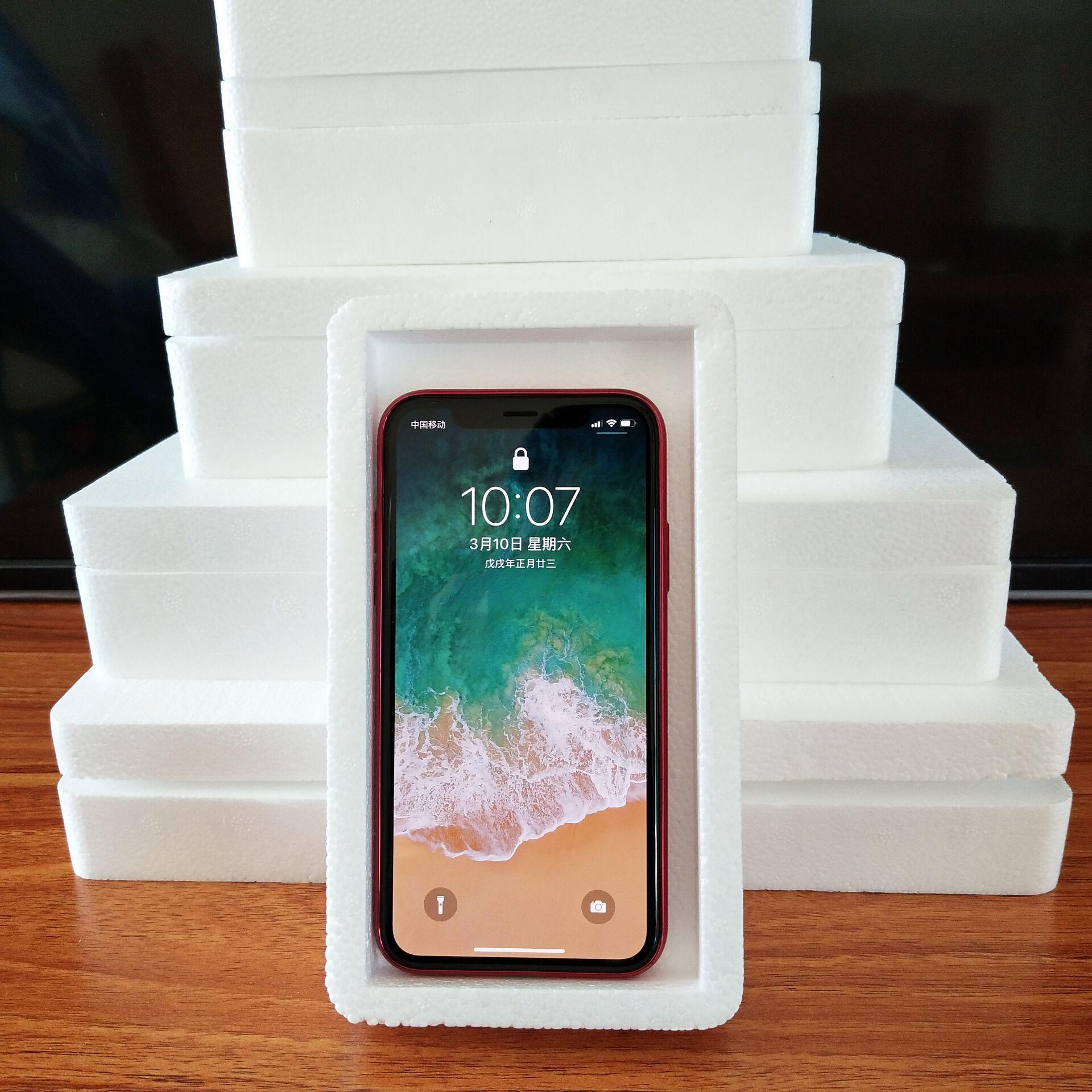 Mobile phone case foam box tempered film foam packaging mobile phone assembly flat foam box for foreign trade factory direct sales