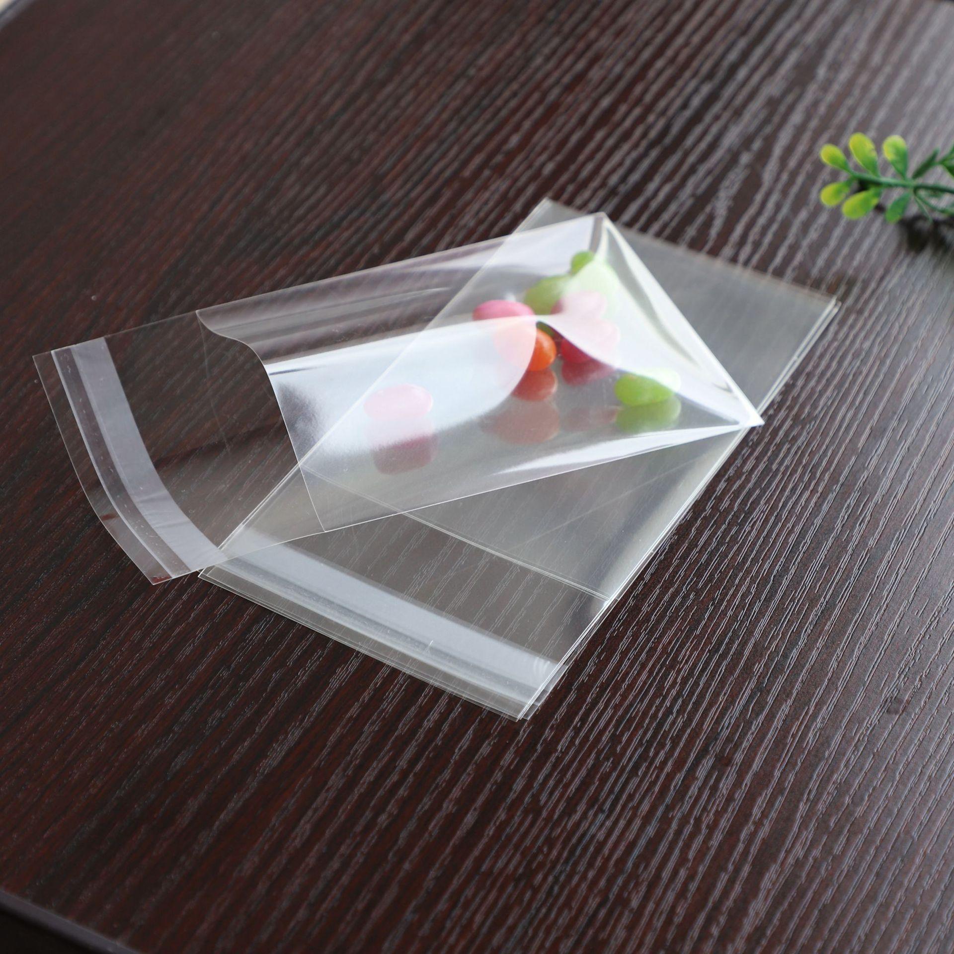 in stock wholesale small size OPP self-adhesive bag thickened high permeability PP crafts toy bag paste envelope bag