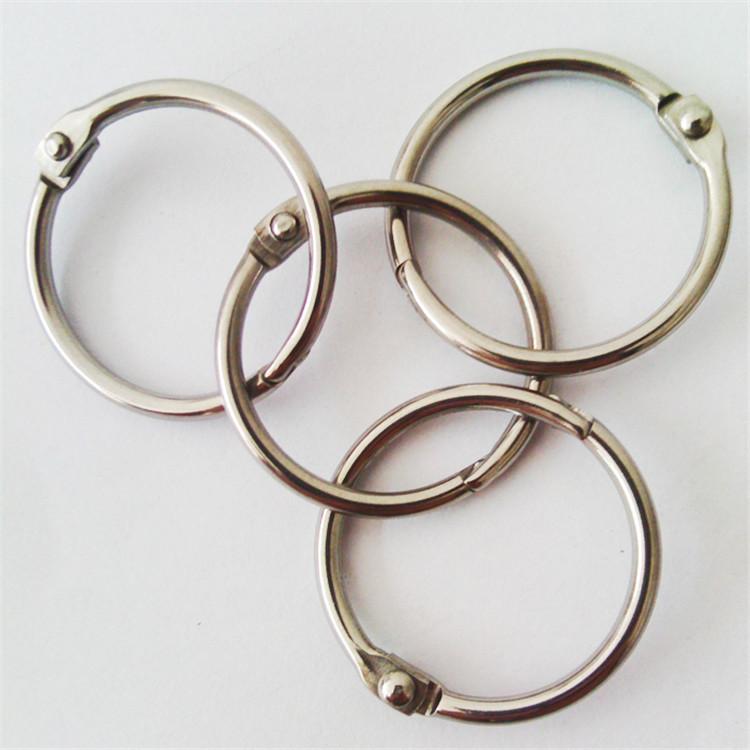 Binding Iron Ring Book Ring Loose-leaf Iron Ring Opening Buckle Activity Ring This Book Card Ring DIY Storage Clip Binding Iron Ring