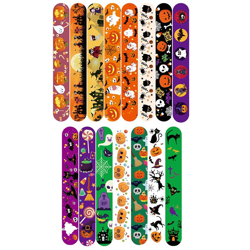 New Amazon Halloween racket ring bracelet party Ghost Spider skull decoration Christmas bracelet snap ring