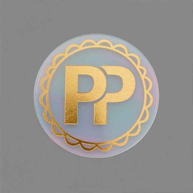 Custom coated paper sticker sticker printing bronzing logo roll pvc color transparent sticker thumbnail 4