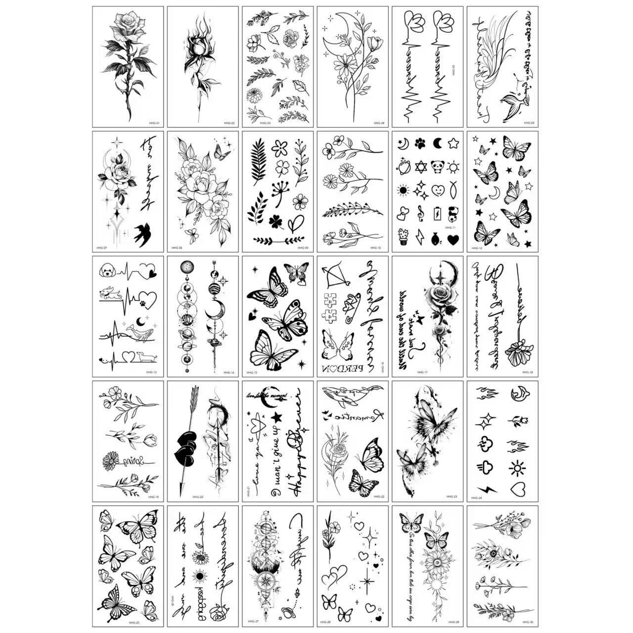 5.7*9.7cm (quantity: 30 for a set) / Tc-dark h package set of 30 pieces