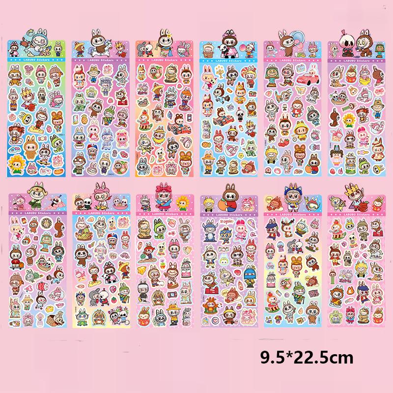 Laser sticker sheet (25*9cm) / Little monster (dn)