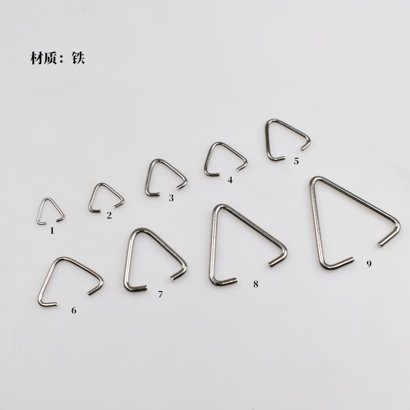 Stainless Steel Triangle Tag Buckle Connection Buckle DIY Accessories Single Ring Open Ring Triangle Buckle Open Hanging Buckle thumbnail 2
