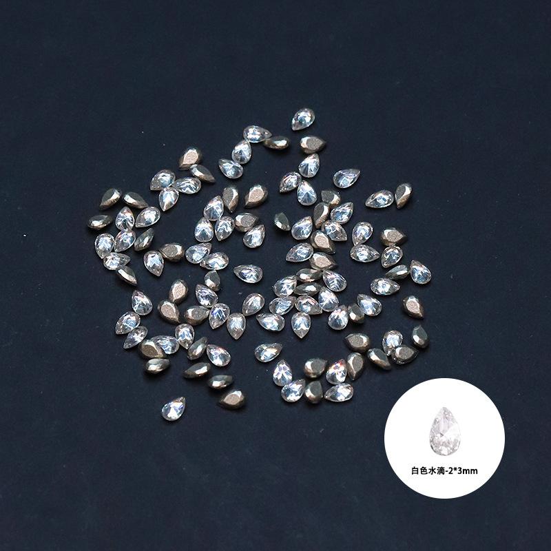 White water drop 2*3mm [single]