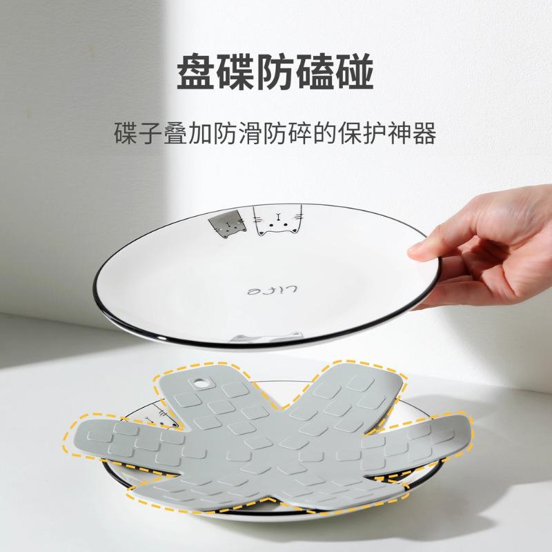 硅胶隔热垫跨境批发多功能不粘锅叠加收纳专用隔离神器锅底保护垫 thumbnail 3