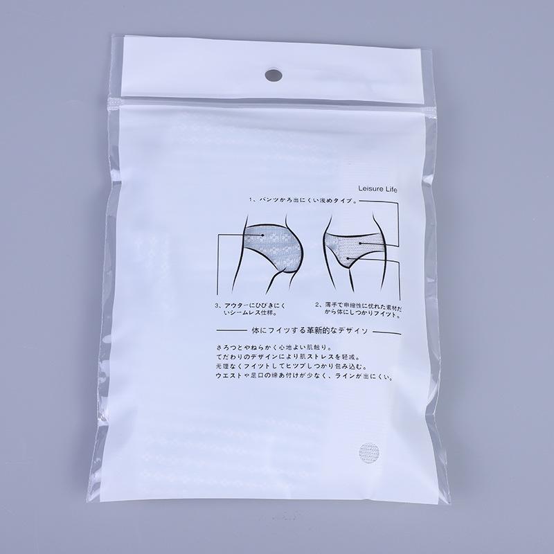 Factory Custom LOGO Size PE Transparent Bone Zipper Bag Silk Scarf Underwear Mobile Phone Case Slim Zipper Bag thumbnail 4