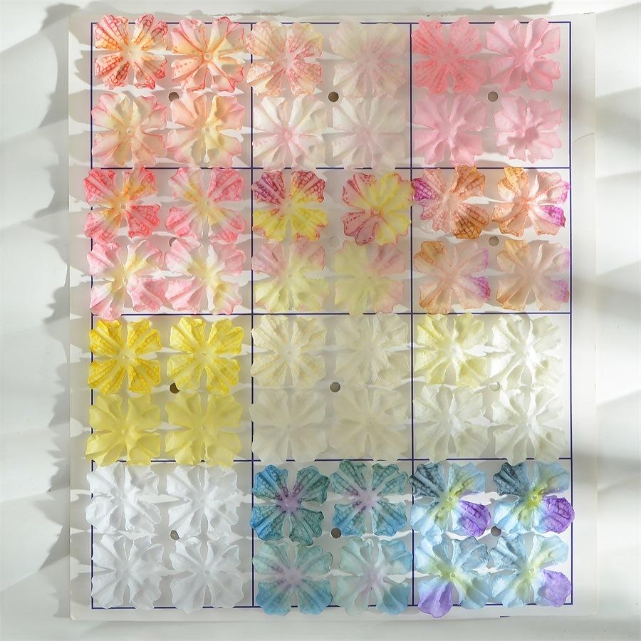 4cm Simulated Burned Hydrangea Flower Pieces Semi-finished Simulated Petal Artificial Flower Home Shoes and Hat Decoration Accessories