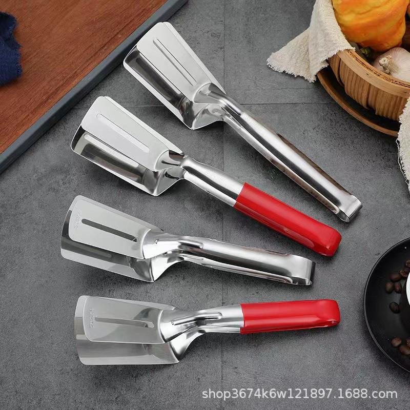 304 stainless steel steak spatula barbecue fish clip food clip kitchen bread pancake Korean barbecue fish clip - Image 1