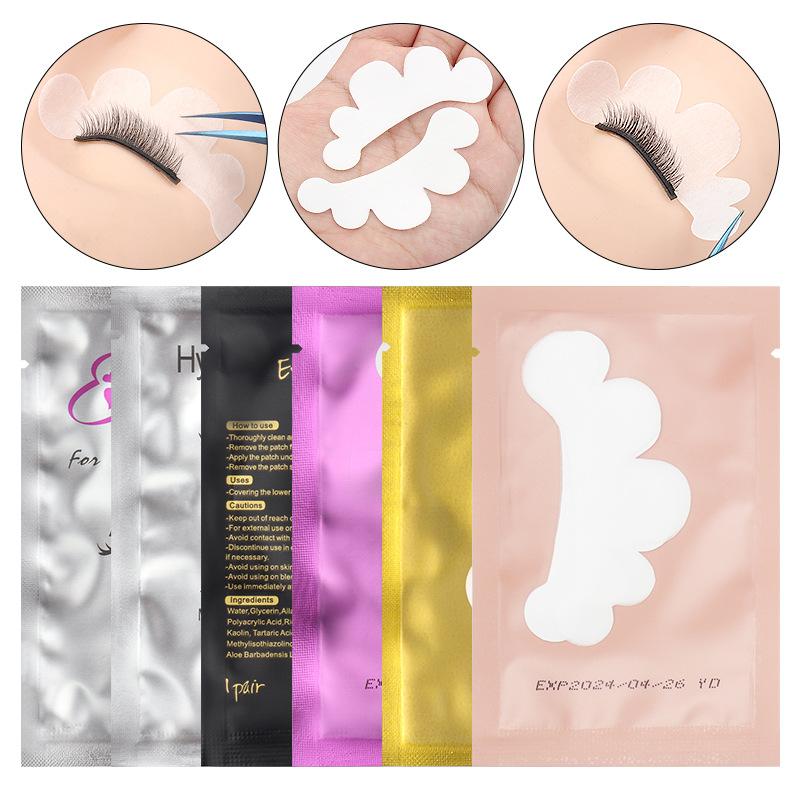 Wholesale Grafting Eyelash Isolation Eye Patch Cloud Shape Isolation Lower Eyelash Pad Non Woven Hydrogel Pad