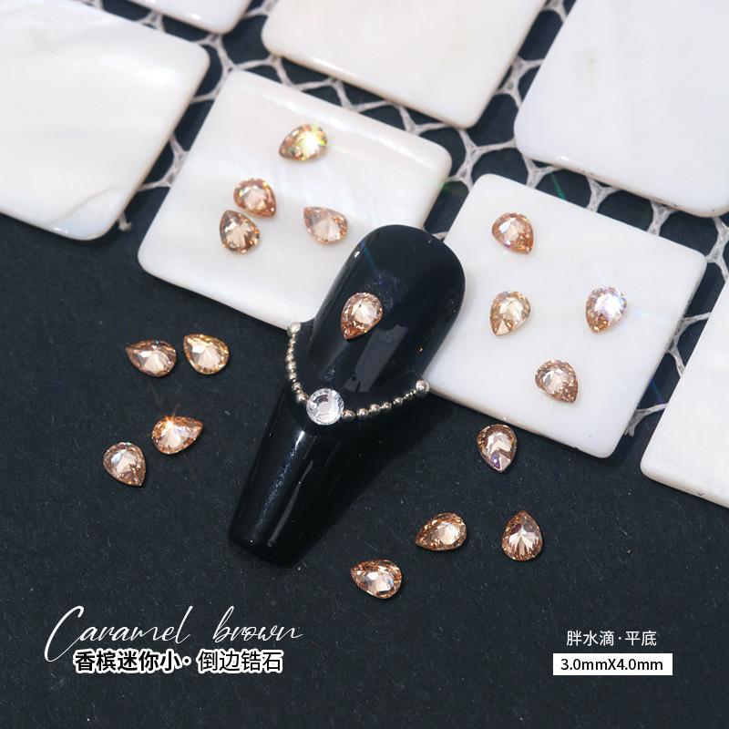 [fat water drops·fine zirconium] 3x4mm single