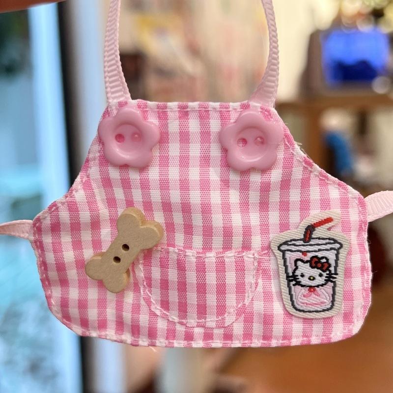 Kt cup pink plaid apron