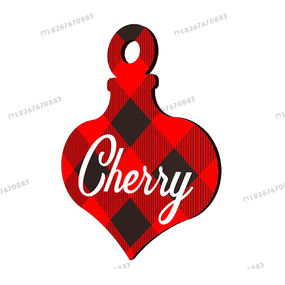 Mika Christmas Decorative Wood Chips Wooden Christmas Tree Decoration Accessories Cross-border Home Christmas Creative Pendant thumbnail 5