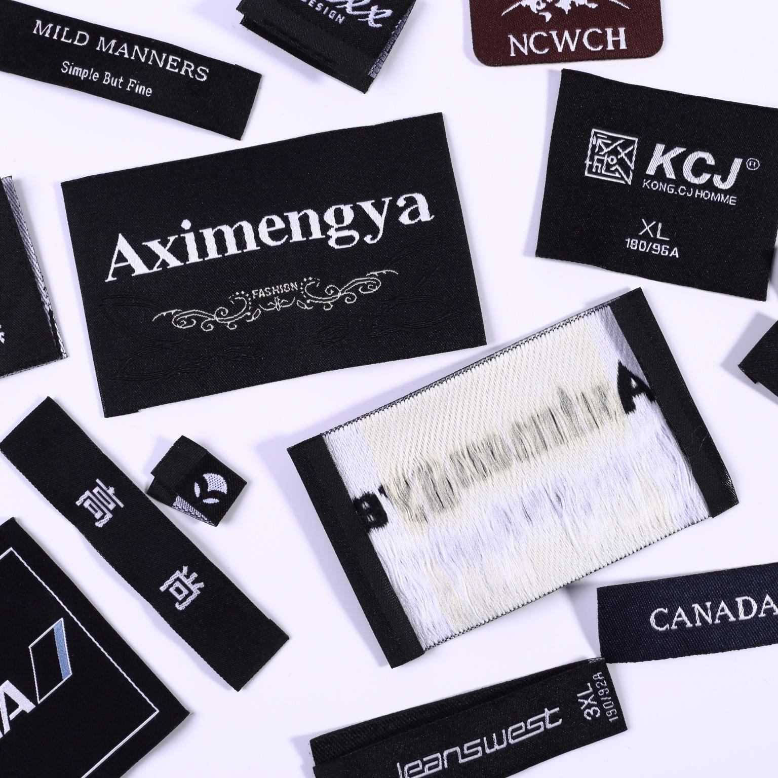 Woven Labels, Clothing Collar Labels, High-Density Woven Labels, High-End Labels, Trademark Cloth Labels, Washable Labels, Clothing Labels, Logo thumbnail 5