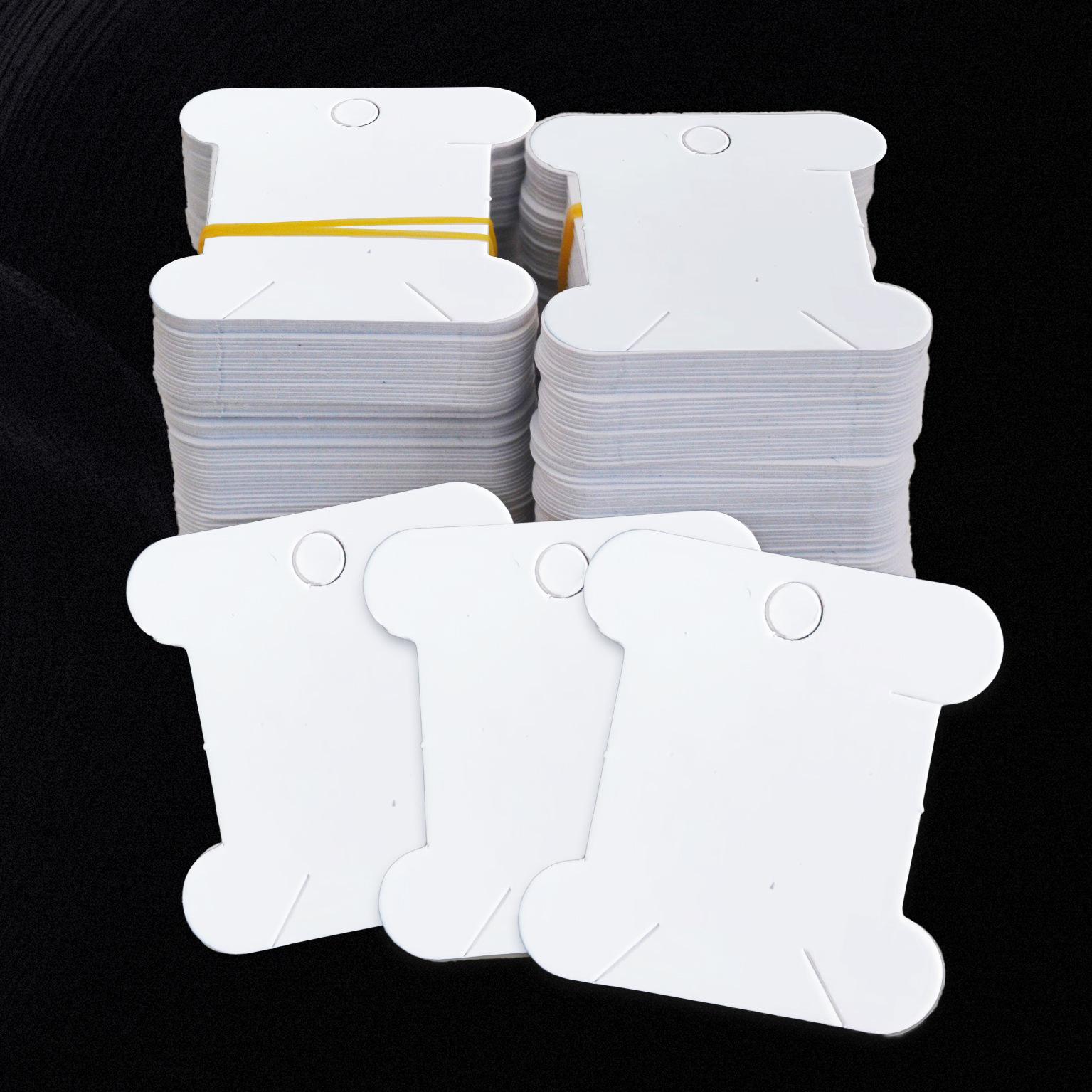 Jewelry packaging cardboard jewelry packaging pendant Cardboard DIY cross stitch white cardboard winding whiteboard wholesale