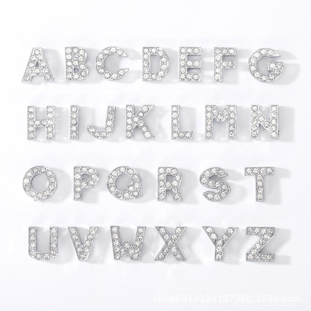 8Mma-Z Diamond English Letter Jewelry Capital Letter DIY Accessories Necklace Pendant Personalized Bracelet DIY Accessories