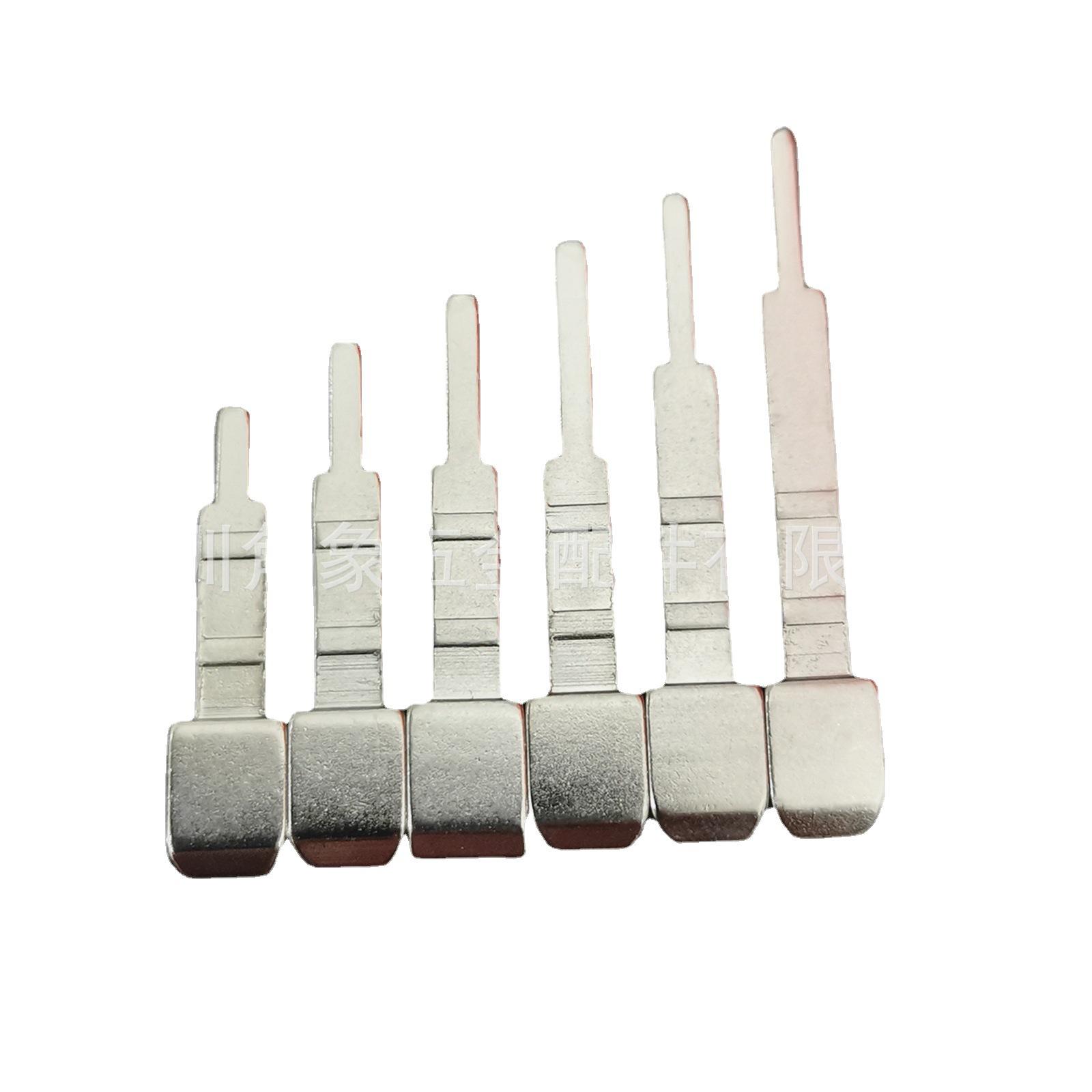 Charger hardware British standard aluminum alloy pin power adapter plug piece nickel plated 24 long 40 pointed tail size foot thumbnail 5