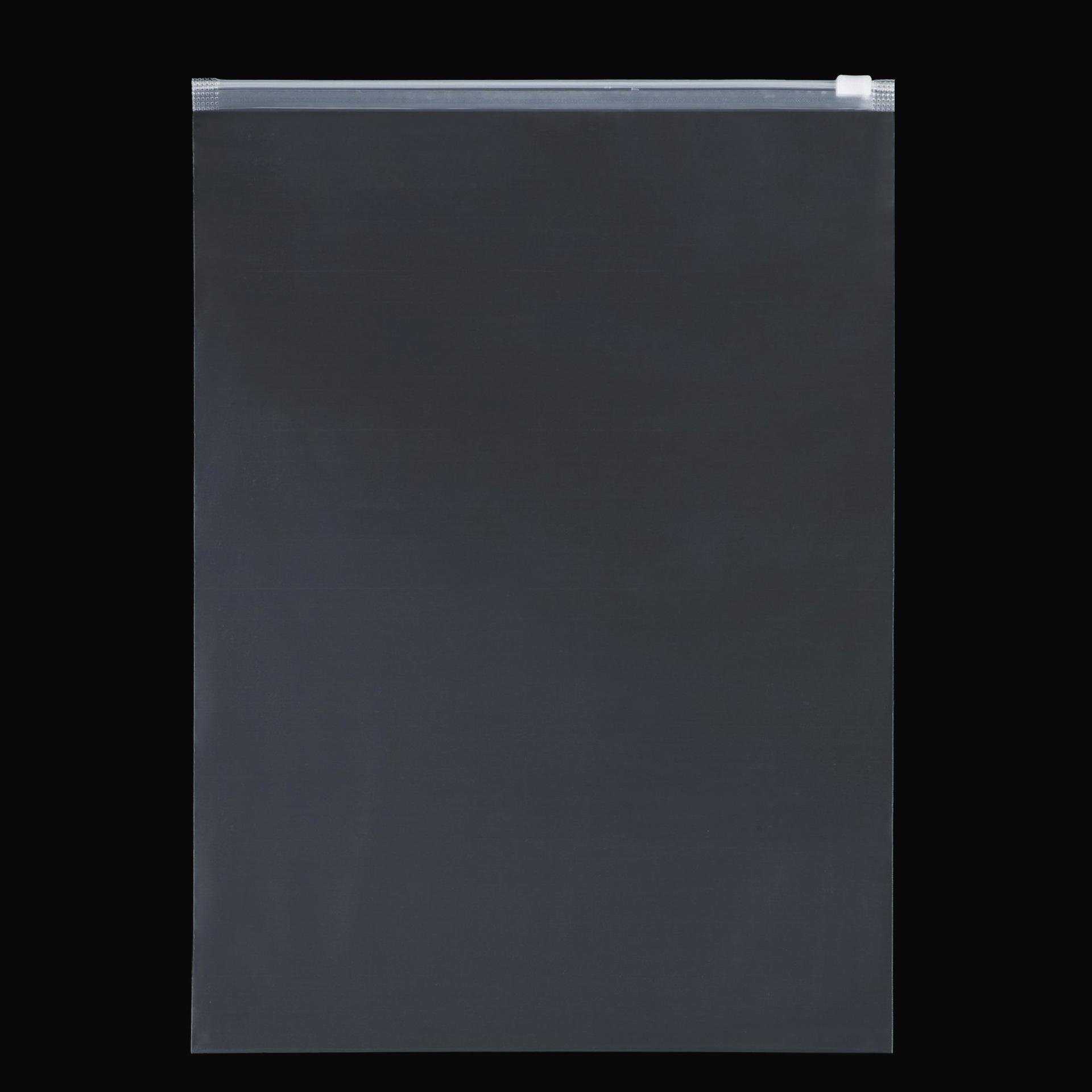 Non-Porous Transparent Zipper Bag in Stock Pe Clothing Zipper Bag Socks Towel Bag Clothing Packaging Bag Warning Transparent thumbnail 4