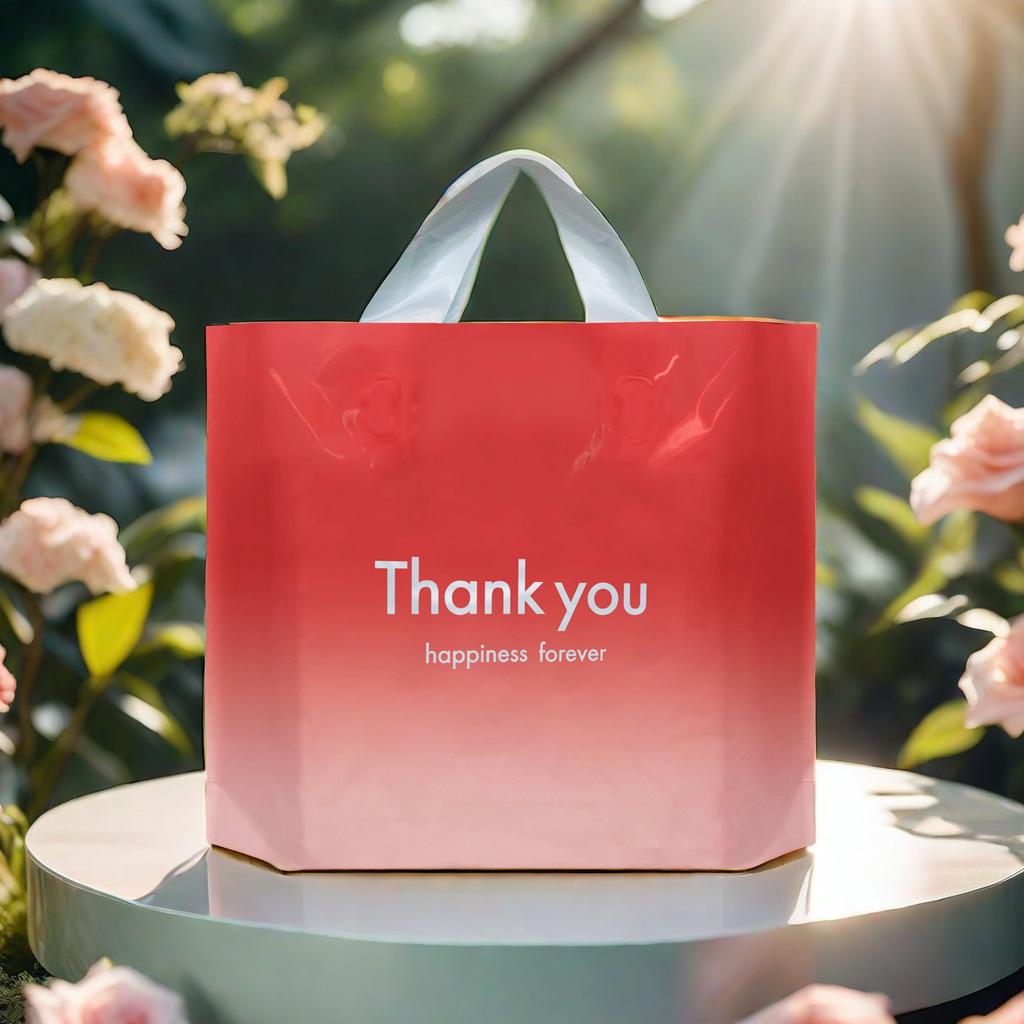 Gradient red; 14 silk small size 30*25 bottom 6cm; 10