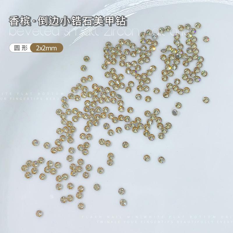 Round zircon 2x2mm single piece