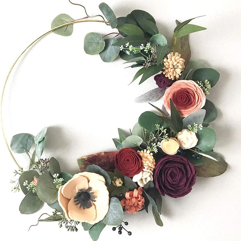 simulation eucalyptus cuttings cross-border short branch eucalyptus diy decoration with fruit leaves artificial green plant artificial flower thumbnail 2