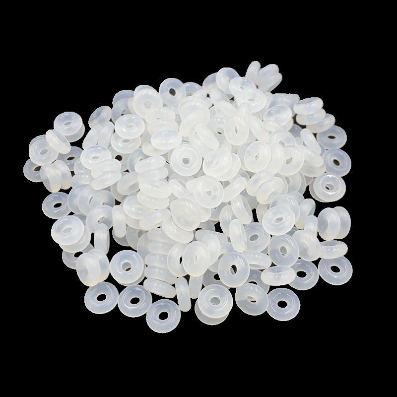 Silicone Spacer Anti-Friction Transparent Plastic Rubber Ring Hand String Beads Crystal Agate Jade Pearl Necklace Spacer