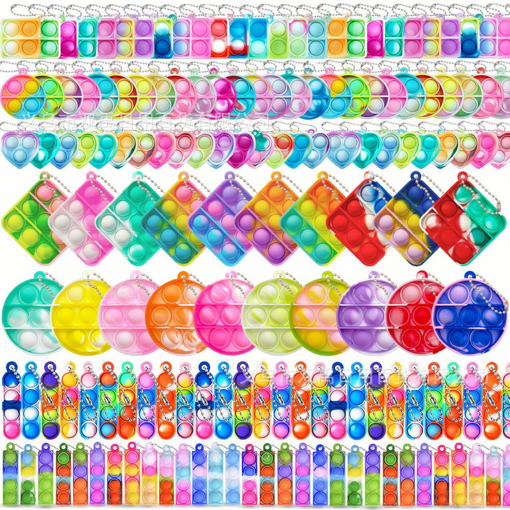 Mouse Killer pioneer finger bubble music keychain decompression toy decompression keychain pendant rainbow press music Wholesale