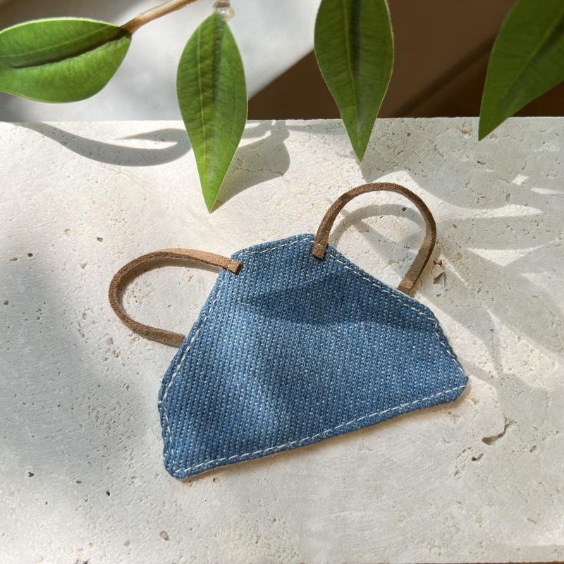Blue denim apron