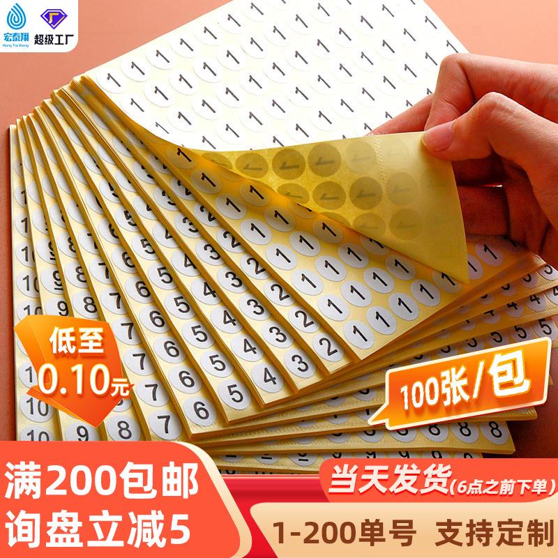 Digital sticker clothes shoes size letter dot label round live sticker spot