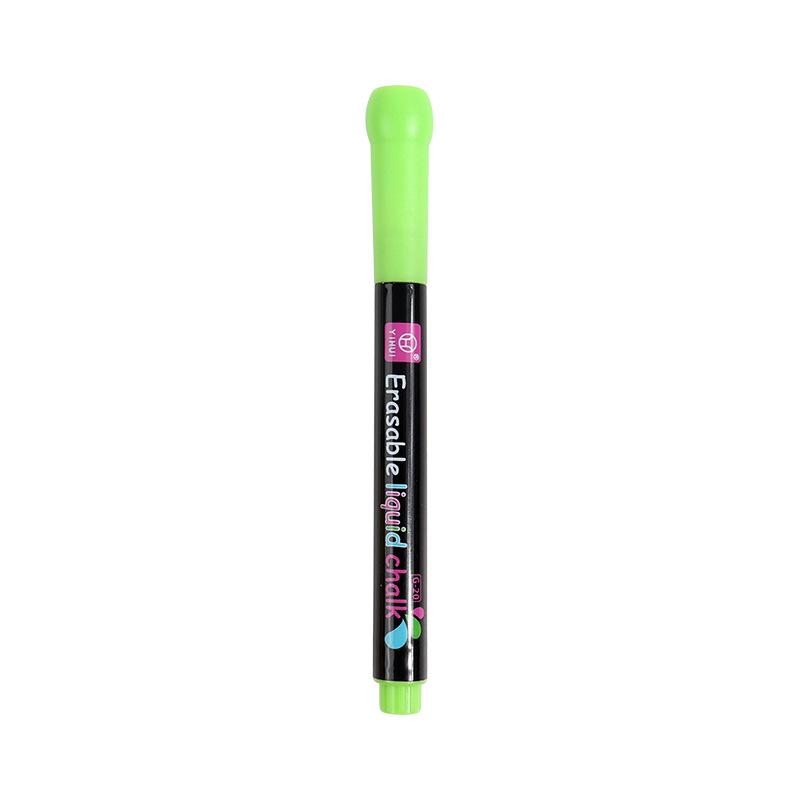 round head / G-20# Erasable Liquid Ink Black Rod Round Head-Green