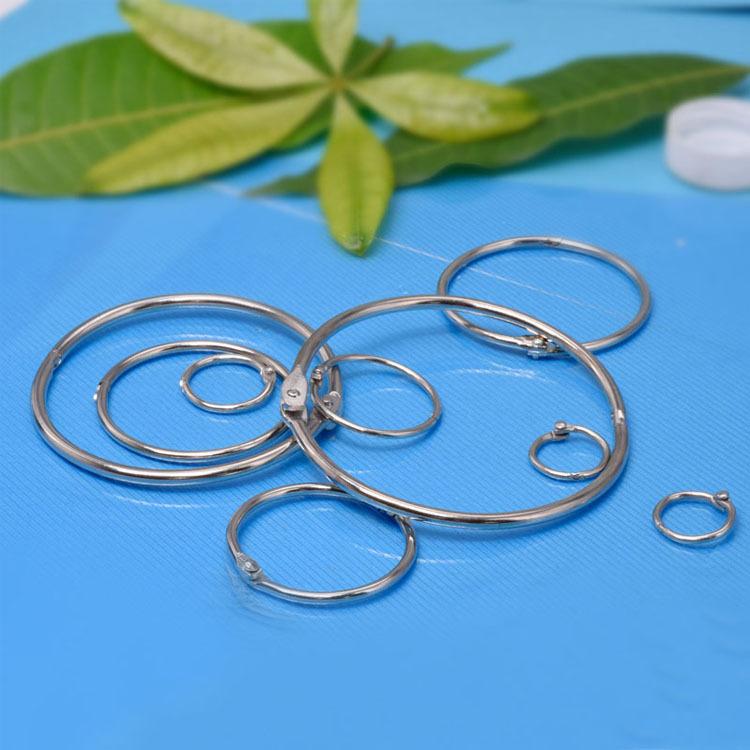 Binding Iron Ring Book Ring Loose-leaf Iron Ring Opening Buckle Activity Ring This Book Card Ring DIY Storage Clip Binding Iron Ring thumbnail 4