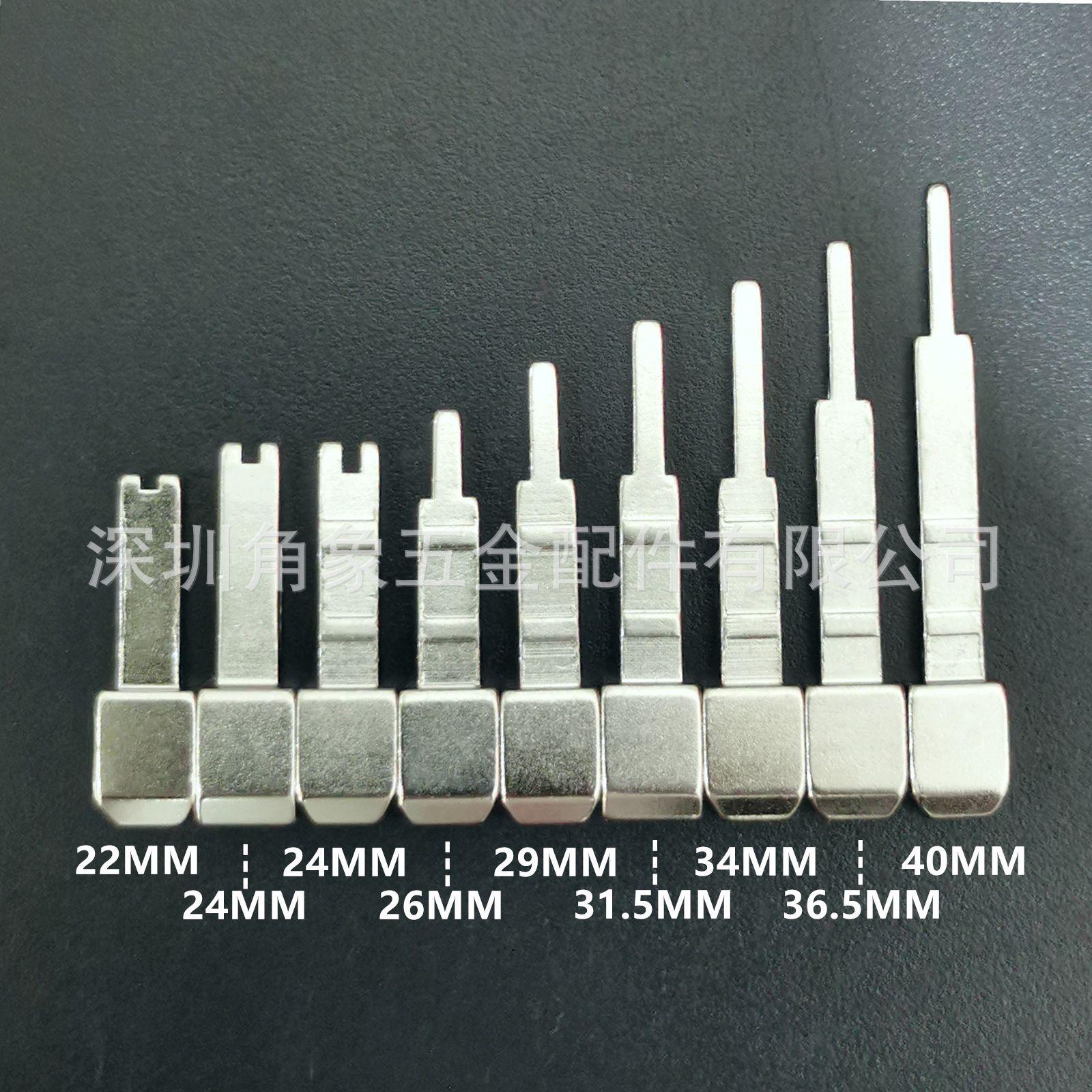 Charger hardware British standard aluminum alloy pin power adapter plug piece nickel plated 24 long 40 pointed tail size foot thumbnail 3