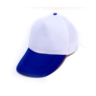 Adjustable / Polyester advertising cap blue and white